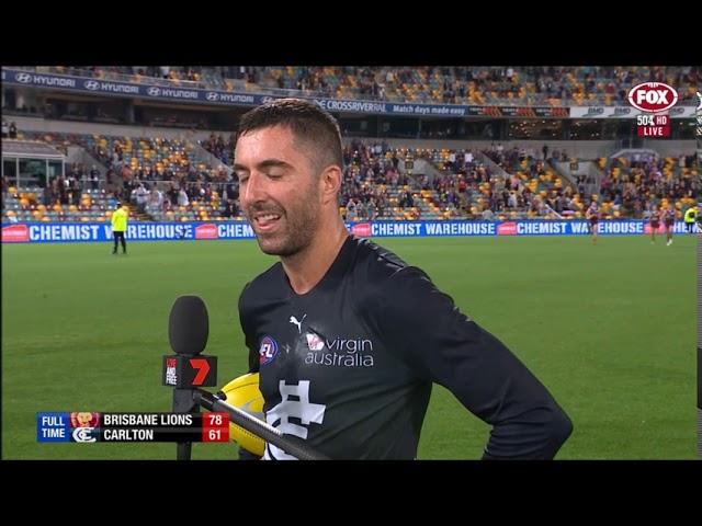 Kade Simpson Interview & Matthew Kreuzer walks off for the final time - Carlton Football Club