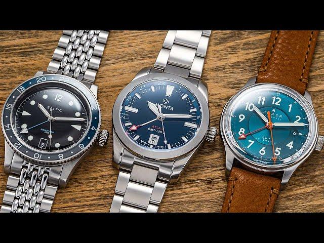 Microbrand GMT Comparison: Farer Lander IV vs. Monta Atlas vs. Baltic Aquascaphe GMT