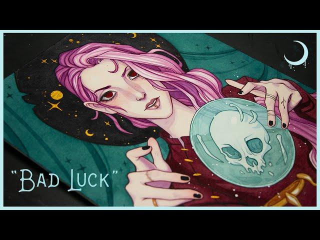 Why Using More Mediums Changed Everything  Bad Luck Watercolor Painting