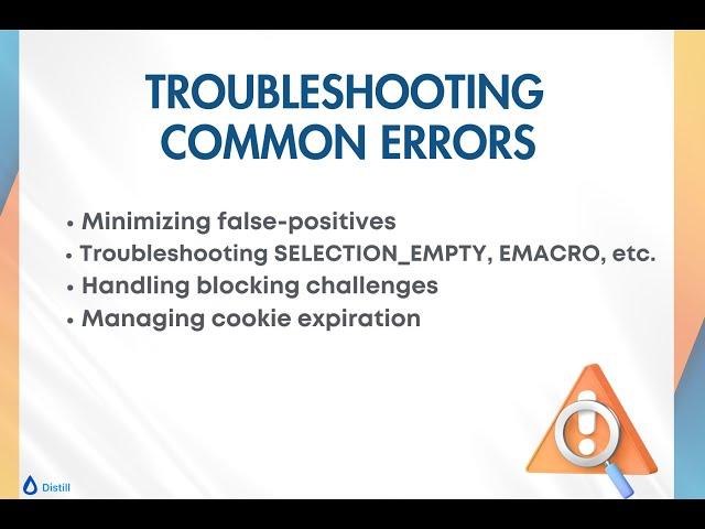 Troubleshooting Errors While Using Distill | Webinar recording