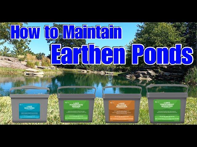How To Maintain Earthen Ponds |Earth Bottom