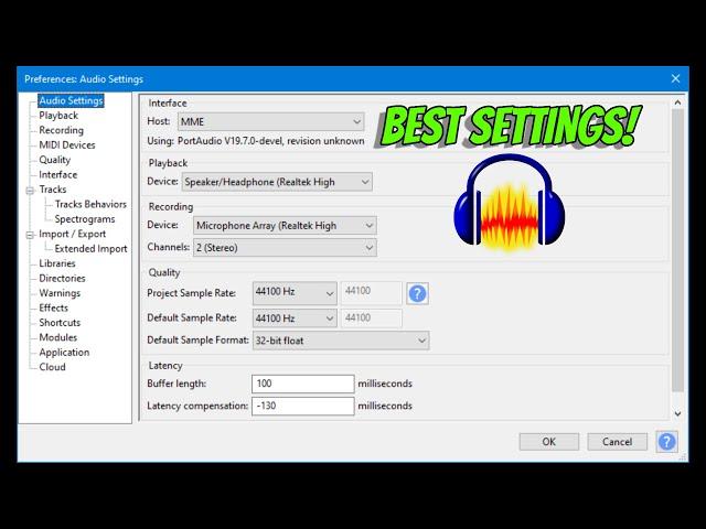Audacity Best Settings & Mic Setup on Windows