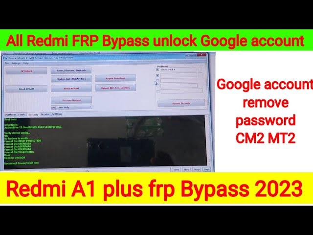 How to remove FRP bypass of Redmi A1 plus How to Hard Reset Redmi A One Plus