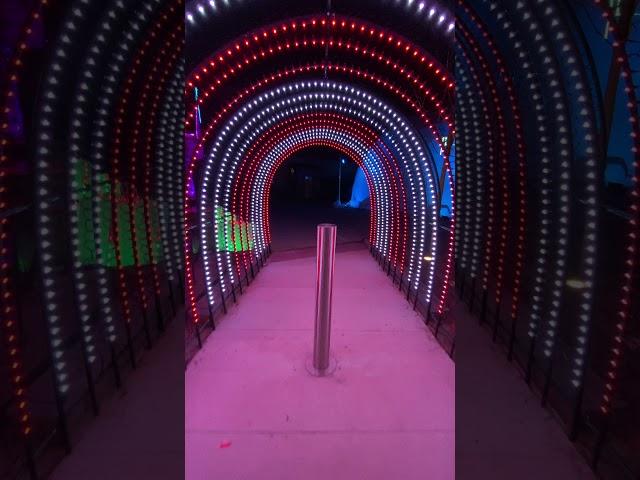 LED Pixel Tunnel at Holiday Laser Dome Louisville