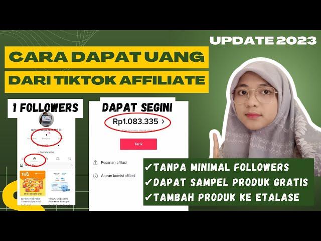 Cara CEPAT & Mudah Daftar TIKTOK AFFILIATE Tanpa Minimal Follower |Dapat Uang JUTAAN DI TIKTOK