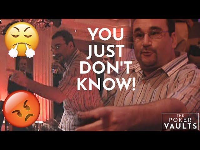 Matusow FLIPS OUT after insane bad beat! Crazy poker hand