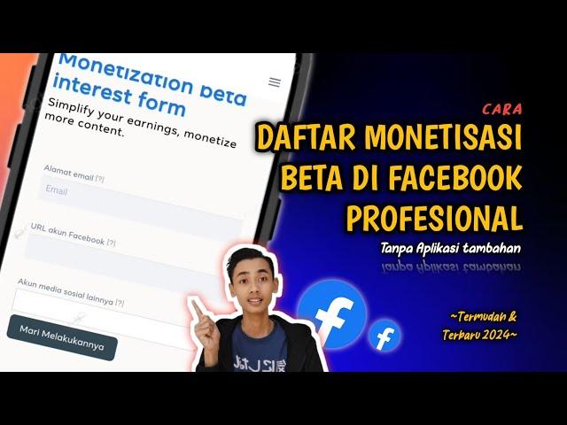 Gampang BangetCara Daftar Monetisasi Beta Di Facebook Profesional