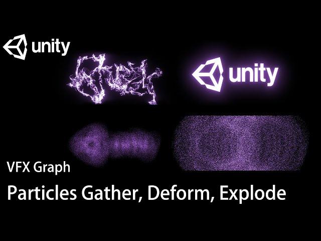 Unity VFX Graph - Particles Gather, Deform, Explode