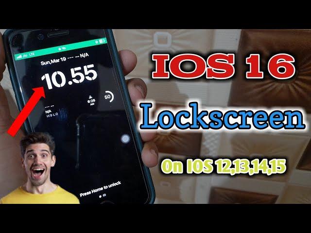 how to set IOS 16 lockscreen in iphone 7,6,6s,5,5s.//#laddidhiman // #basictips //