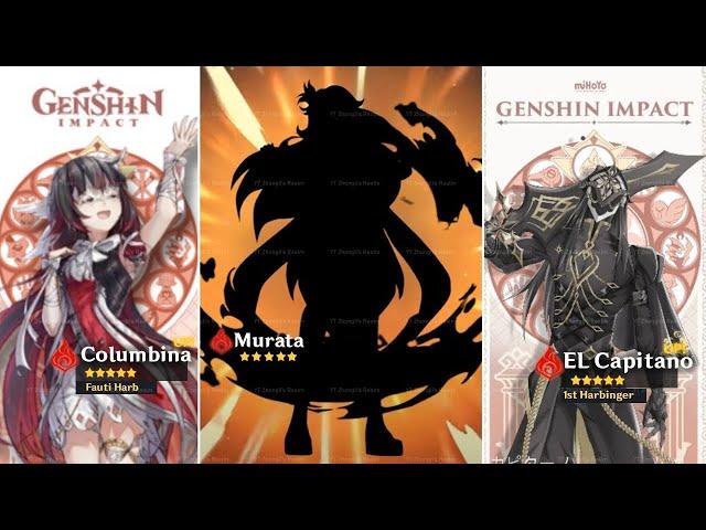 NEW UPDATE!! PYRO ARCHON, COLUMBINA, XBALANQUE AND CAPITANO INFO - Genshin Impact