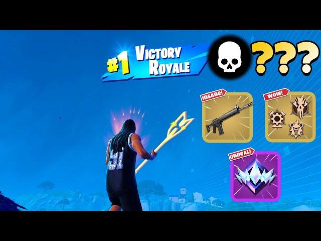 High Elimination Unreal Ranked Solo Zero Build Win Gameplay (Fortnite Chapter 5 Season 3)