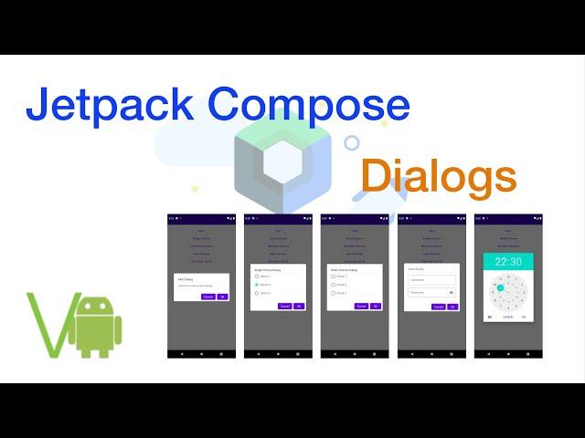 Jetpack compose Android - Examples  #2  How to make dialogs