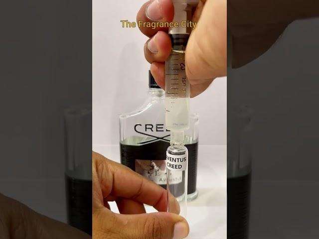 Perfume Decanting process from perfume bottle to decant bottle #perfume #decanter #decants #aventus