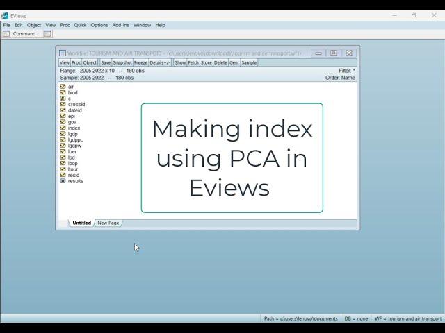 Creating Index of Multiple Variables using Principal Component Analysis (PCA) in 6 MINUTES