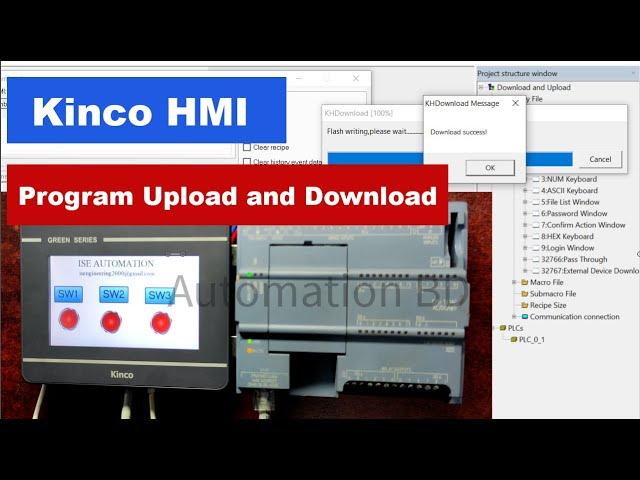 How to Kinco HMI program Upload and Download