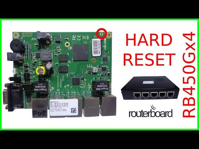 Hard Reset Mikrotik Router  |  RB450Gx4  |  Winbox