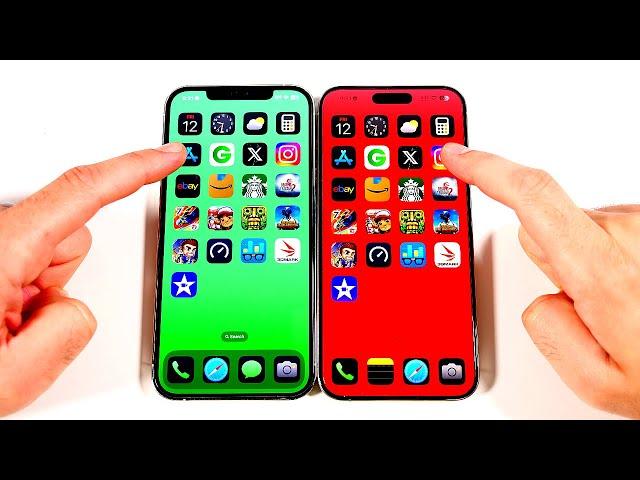 iPhone 12 Pro Max vs iPhone 15 Pro Max Speed Test (iOS 18)