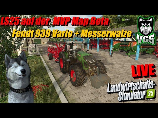 LS25 | Fendt 939 Vario + Messerwalze 91 ha bearbeiten auf der MVP Map Beta Live