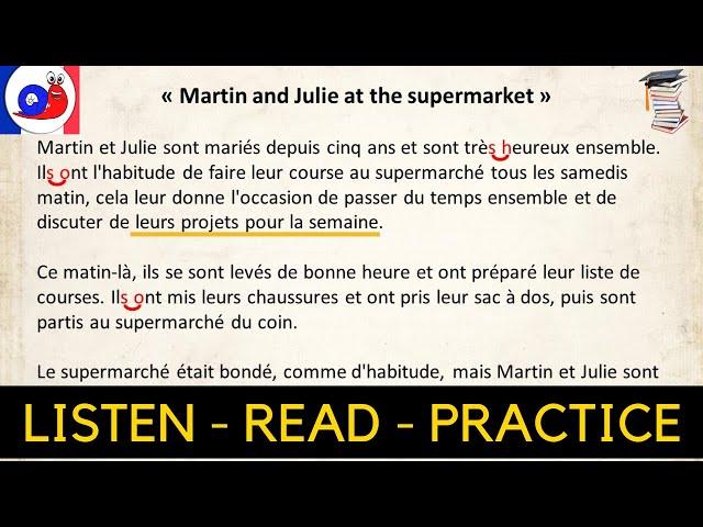 French Reading Practice - 5 stories [Improve your pronunciation & vocabulary]