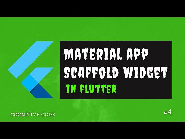 Material app and scaffold widget in flutter [Flutter android tutorials for beginners]