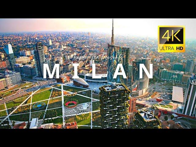 Milan City, Italy  in 4K ULTRA HD 60 FPS Video by Drone