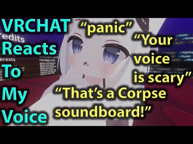 VRchat Reacts To My Voice