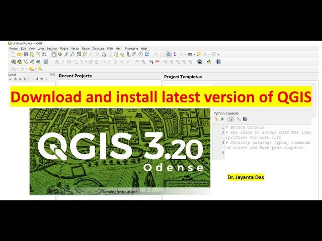 Download and install QGIS version 3.20