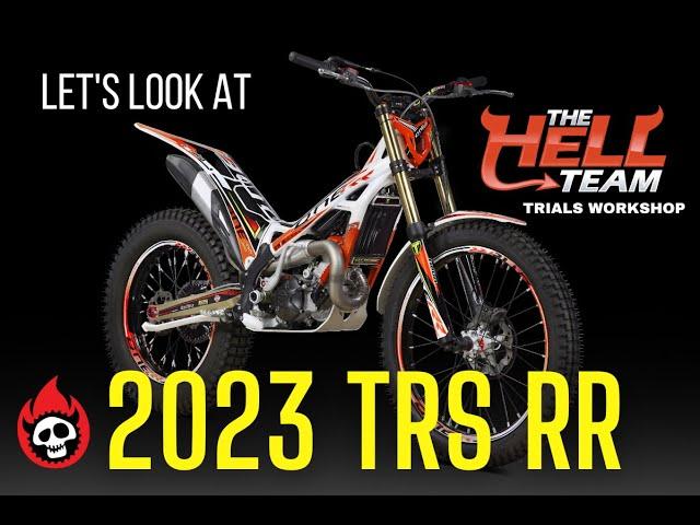 Let's look at the 2023 TRS RR Trials bike.