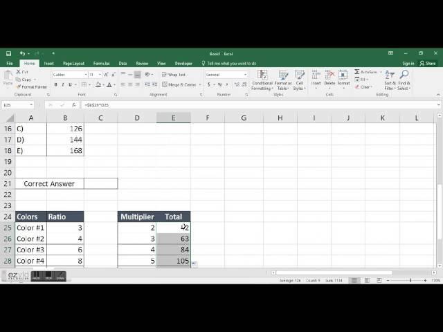 Excel Tutorials - GMAT Question #1