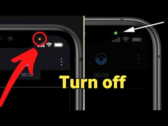 How To Turn Off Orange Dot On iPhone |  Turn Off Orange/Red/Green Dot On iPhone