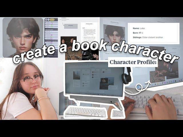 creating book characters for my new book // WRITING VLOG (brainstorm with me!)  ‧₊˚