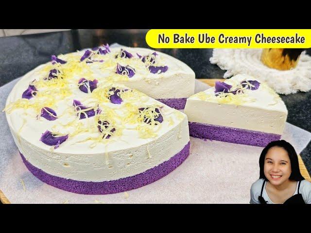 NO BAKE UBE CREAMY CHEESECAKE!