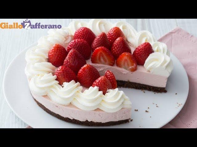 CHEESECAKE ALLE FRAGOLE - Ricetta in 1 minuto