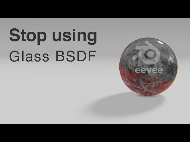 Principled BSDF vs Glass BSDF - Blender eevee tutorial