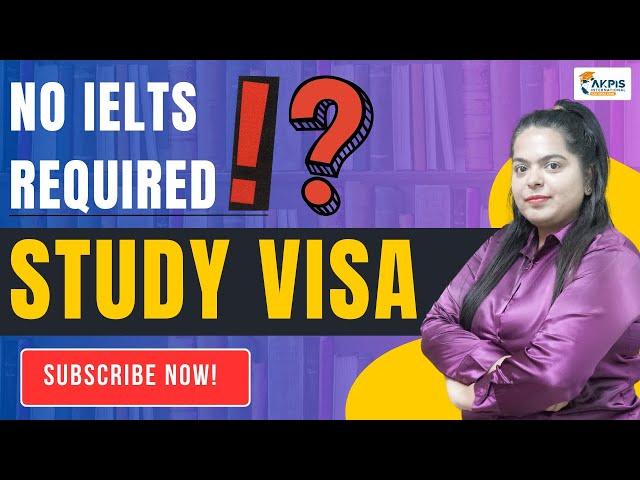 Study Abroad Without IELTS! ️ | No IELTS Required for Student Visa 2024! #studyabroad  #noielts