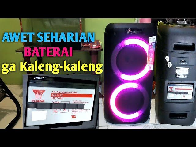 Awet seharian..Baterai speaker portable Polytron Partymax PPS 8L22.@BangBinboen