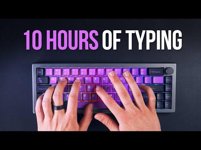 10 Hours of Satisfying Keyboard Typing Sounds.