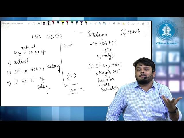 HRA Calculation under head salary