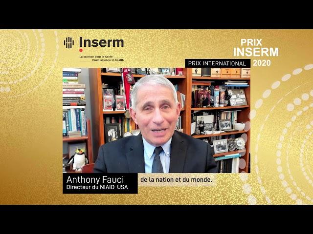 Antony Fauci, Prix International Inserm 2020