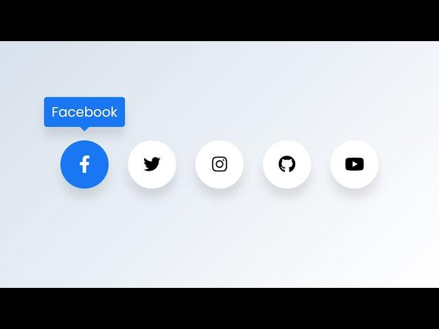 Social Media Icons using HTML CSS