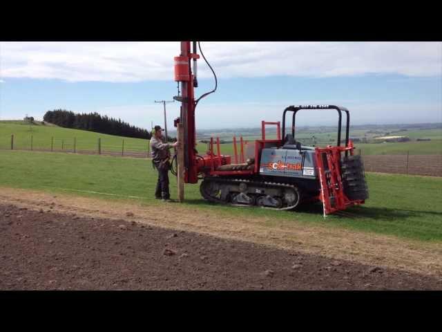 Solotrack Post Driver with Fencing Equipment