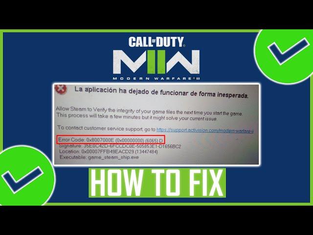 Fix: Call of Duty Warzone 2.0/Modern Warfare II Error Code: 0x8007000e