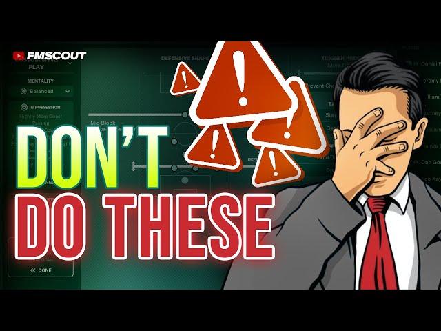 5 Mistakes You MUST Avoid In FM23 | Football Manager 2023 Tutorial