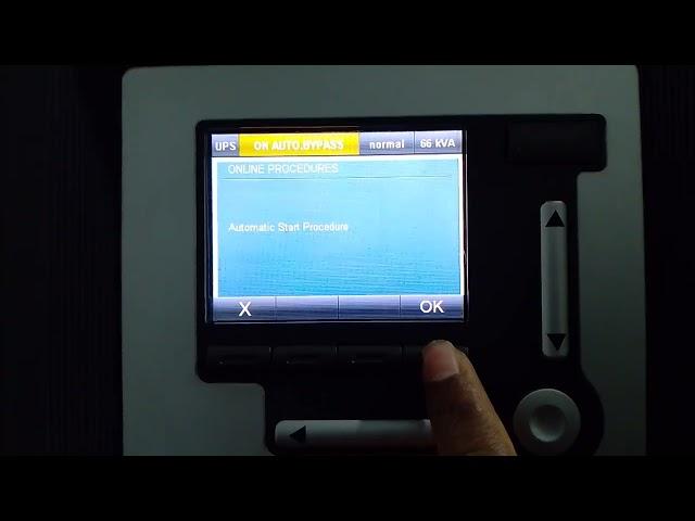 Socomec UPS Power Transfer  Procedures।। ON AUTOBYPASS to ON INVERTER.