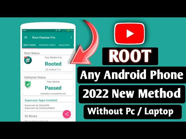 2022 New Method One Click Root|No Pc No TWRP No Kingroot |100% Rooting Any Android Version 11.10.9.8