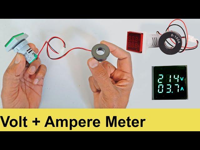 Digital Volt Meter and Ampere (Amp) meter for home use | Voltage+Current Meter unboxing review