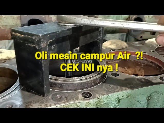 Cara melepas LINER (cylinder liner)