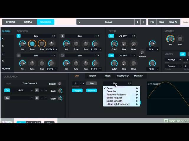 Logic Pro X 208: Alchemy Explored - 6. The Modulation Area