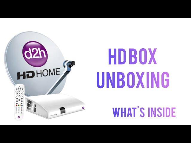 Videocon d2h HD set top box unboxing | what's inside | dish TV products