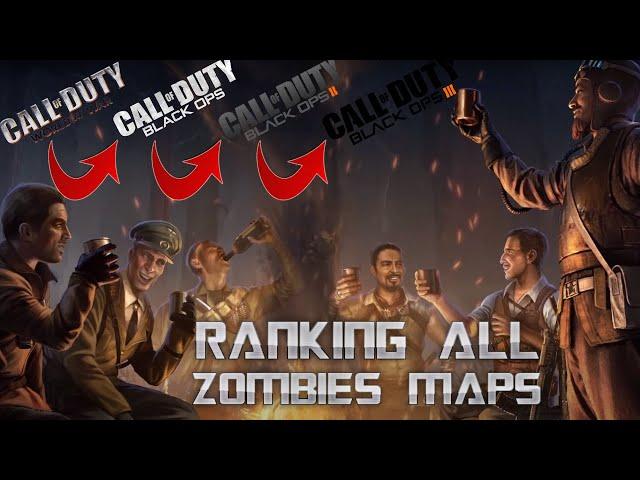 4 LADS RANK EVERY COD ZOMBIES MAP - World At War through Black Ops 3!!